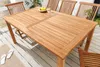 Massiver Gartentisch EMPIRE TEAK 150cm natur Teakholz Produktbild-Vorschau 3