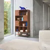 A modern living room with a bookshelf filled with decorative items. Produktbild-Vorschau