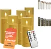 UISEBRT LED-Kerzen 5er Set mit Lichterkette, flammenlos, Produktbild-Vorschau 1