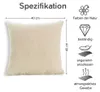Lumali Dekokissen Beige 40x40 cm  , Kissenbezug aus Produktbild-Vorschau 5