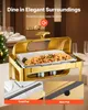 VEVOR Chafing Dish Set Speisenwärmer Edelstahl mit Pfannen Produktbild-Vorschau 8