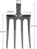 Fourche à bêcher Acier à haute teneur en carbone Forte Voir les images du produit 4