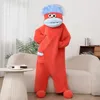 Roter Monster Onesie Erwachsene - Plüsch Jumpsuit & Kostüm Produktbild-Vorschau 4