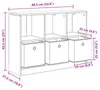 Komoda vidaXL, barva šedá beton, 88,5 x 27,5 x 63,5 cm Náhled obrázku produktu 8