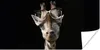 MuchoWow® Poster Giraffe - Brille - Schwarz 40x20 cm Produktbild-Vorschau 1