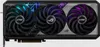 A close-up, front-facing view of a high-performance graphics card with three fans, illuminated by RGB lighting. Produktbild-Vorschau