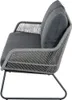 SIENA GARDEN Kansas Lounge 2er Bank, grau Produktbild-Vorschau 3