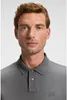 Boss Orange grau Polo Langarm Slim Fit Baumwolle Produktbild-Vorschau 5