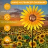2er Set Sonnenblumen-Windspiel aus Metall – 160 cm hoch, Ø Produktbild-Vorschau 4