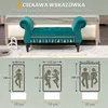 Tapicerowana ławka HOMCOM z aksamitnym pokryciem, ławka z Podgląd zdjęcia produktu 7