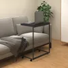 Príručný stolík a kolieska čierny 55x35x70 cm spracované Náhľad obrázku produktu 2
