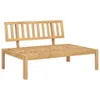 Design Garten-Mittelsofas aus Paletten 2 Stk. mit Kissen Produktbild-Vorschau 3