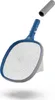 A pool skimmer net with a detachable handle grip, shown against a white background. Produktbild-Vorschau