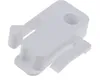 A white plastic stopper for a freezer compartment flap. Náhled obrázku produktu