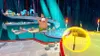 Patrick Star from SpongeBob SquarePants is in a colorful, futuristic-looking environment, with a spatula in a yellow bubble in the foreground. Produktbild-Vorschau