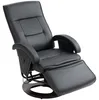 HOMCOM Poltrona relax girevole con funzione reclinabile e Anteprima dell’immagine prodotto 1