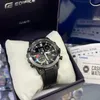 A Casio Edifice watch is displayed in its box, with some accompanying documentation visible. Voir les images du produit