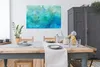 MuchoWow® Poster Aquarell - Blau - Grün - Farbton 120x80 cm Produktbild-Vorschau 3