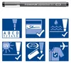 STAEDTLER Finliner 308 SB6P czarny 6 sztuk/opakowanie Podgląd zdjęcia produktu 5