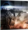 Bilder auf glas - Armee Soldat Shooter kugelsichere Weste - Produktbild-Vorschau 1