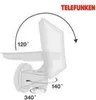 Vonkajší reflektor LED Senzor pohybu IP44 20W biely Náhľad obrázku produktu 2