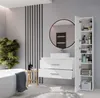 NEL 80 Badezimmer-Waschtischunterschrank, weiß, Produktbild-Vorschau 4