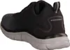 A rear view of a black Skechers training shoe with a white sole. Náhled obrázku produktu