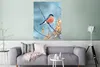 MuchoWow® Poster Rotkehlchen - Vogel - Schnee - Herbstliche Produktbild-Vorschau 5