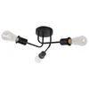 ZMH Deckenleuchte Vintage Deckenlampe Retro Schwarz 3 Produktbild-Vorschau 9