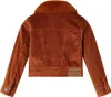 vidaXL Kinderjacke Cord Cognac 92 Produktbild-Vorschau 1