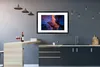 MuchoWow® Gerahmtes Poster Dunkelblau leuchtet durch die Produktbild-Vorschau 5