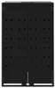 vidaXL Mülltonnenbox für 2 Tonnen Schwarz 138x79x117 cm Produktbild-Vorschau 5