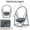 Ikodm Hängesessel mit Gestell Hängeschaukel Hängestuhl bis Produktbild-Vorschau 2