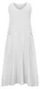 Vestido maxi de algodón, sin mangas y de corte holgado Vista previa de la imagen del producto 4