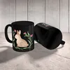 Mr. & Mrs. Panda Tasse Hase Sitzen - Schwarz - Geschenk, Produktbild-Vorschau 3