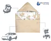 Kuscheldecke für babys, Einschlagdecke, Baumwolle, 85x85, Produktbild-Vorschau 6