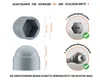 Schutzkappen für schrauben M5 - 8 mm Hutmuttern M5 Grau 100 Produktbild-Vorschau 2