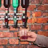 Relaxdays Barbutler da parete, dosatore per 8 bottiglie, Anteprima dell’immagine prodotto 3