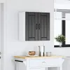 vidaXL Küchen-Hängeschrank Lucca Schwarz Holzwerkstoff Produktbild-Vorschau 4