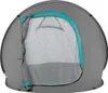 A pop-up tent is shown from the front with the door open. Anteprima dell’immagine prodotto
