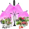 LED UV lampa pro růst rostlin, 4x ramena časovače 9 režimů Náhled obrázku produktu 6