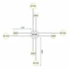 tooLight Deckenlampe App523-8C Modern 8-Arm Schwarz Led Produktbild-Vorschau 7