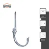 DAPRONA Rinneneisen verstellbar, Rinnenhalter Silber RG 280 Produktbild-Vorschau 3
