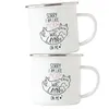 Sorry I am Late Emaille Tasse Katzen-Fans Produktbild-Vorschau 2