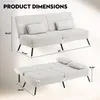COMHOMA Sofa Schlafsofa mit Schlaffunktion, Klappsofa, Produktbild-Vorschau 6