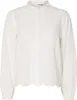 Bluse mit Lochstickerei Design Feines Muschelsaum Hemd | 36 Produktbild-Vorschau 1