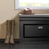 SoBuy Schuhbank FSR82-L-SCH im Flur mit Stiefeln und Hut auf dem gepolsterten Sitz Produktbild-Vorschau