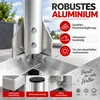 Stojak balkonowy PremiumX, 40x40 cm, aluminium, maszt 1 m, Podgląd zdjęcia produktu 4