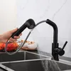 Küchenarmatur mit Ausziehauslauf 360°, schwarz, Produktbild-Vorschau 5