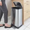 Treteimer Edelstahl 30 Liter mit Fußpedal, Produktbild-Vorschau 3
